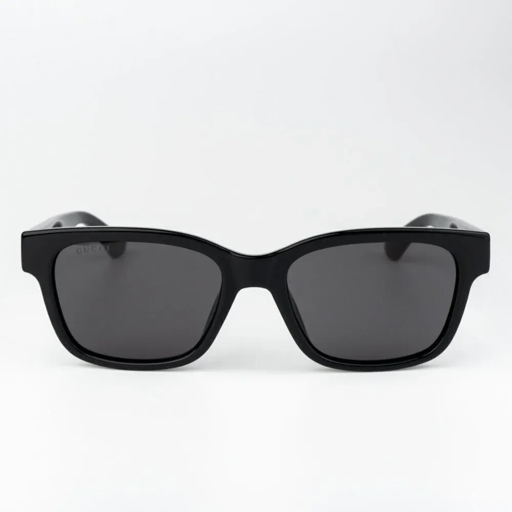 NEW Gucci GG1716S 001 Black Grey Square Unisex Sunglasses